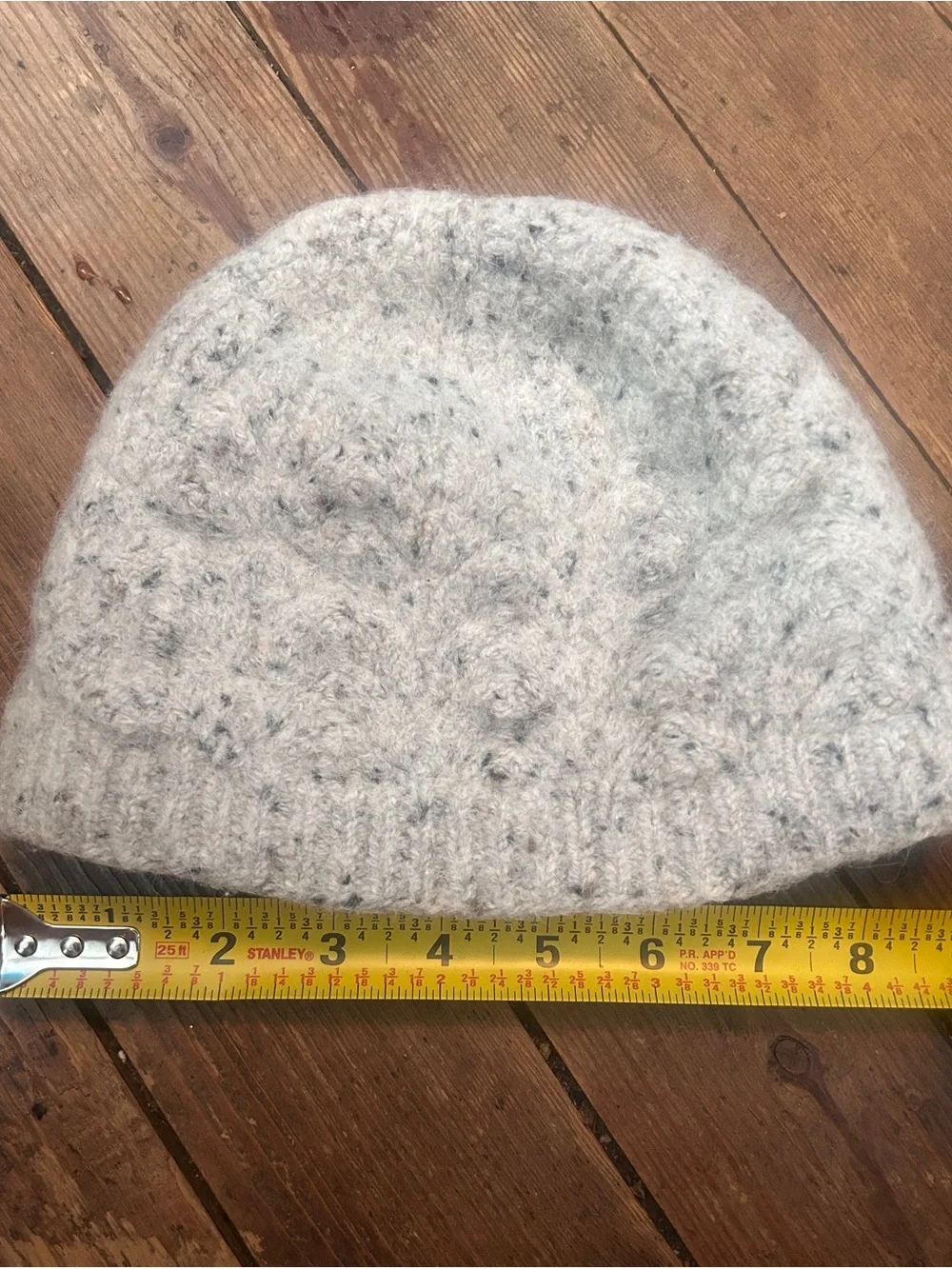 Unisex Kids Cozy Speckled Double Insulated Wool Beanie - Light Gray